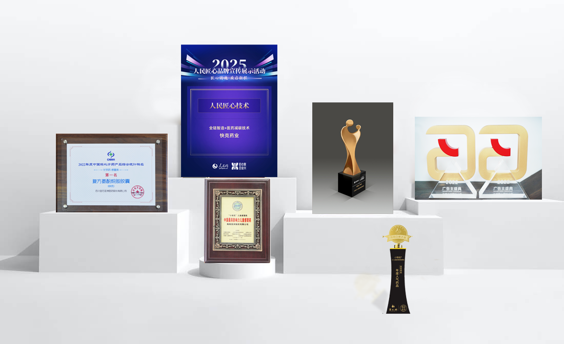 快克2023-2025获奖荣誉